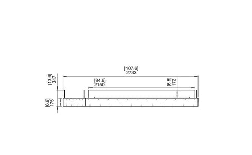 Ecosmart Fire Flex 104BN.BX1 Bench Fireplace Insert - Black Finish / Stainless Steel Burner - ESF.FX.104BN.BX1